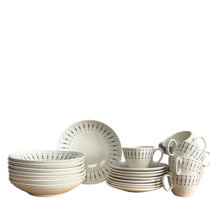 Royal China Cream Navajo Underglaze Set-of-8 Elegant Salad Cereal Bowl Tea Set